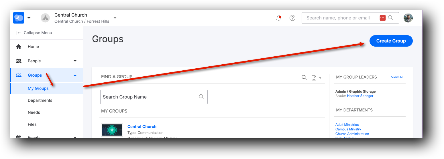 How to Create and Edit Groups in ChMS