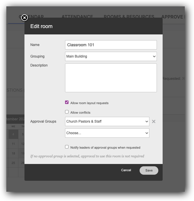 How to Edit Rooms and Resources
