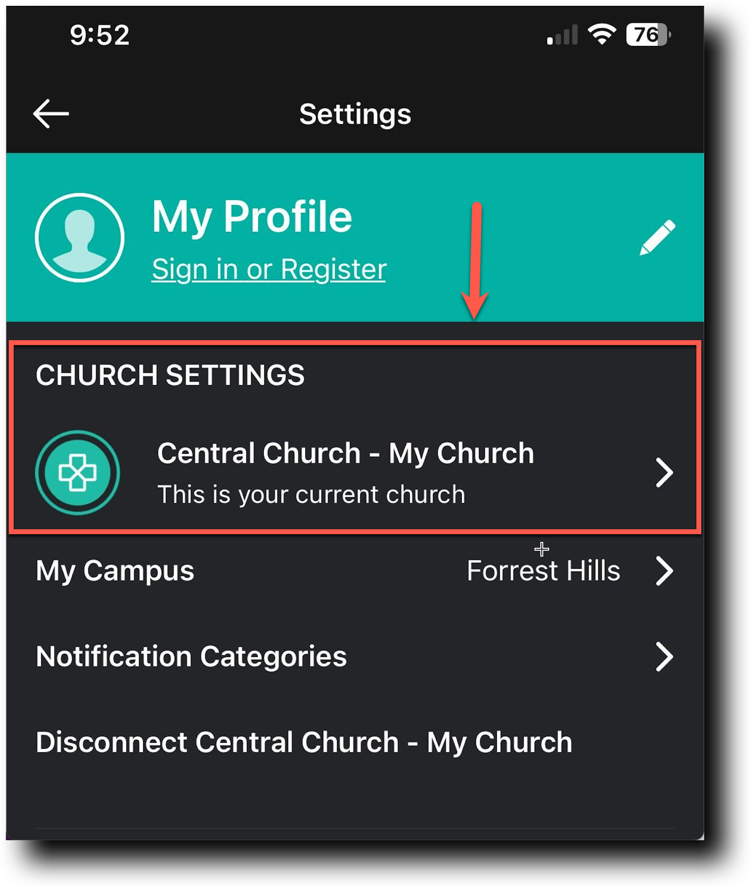 How to Find Your Organization in the My Church App