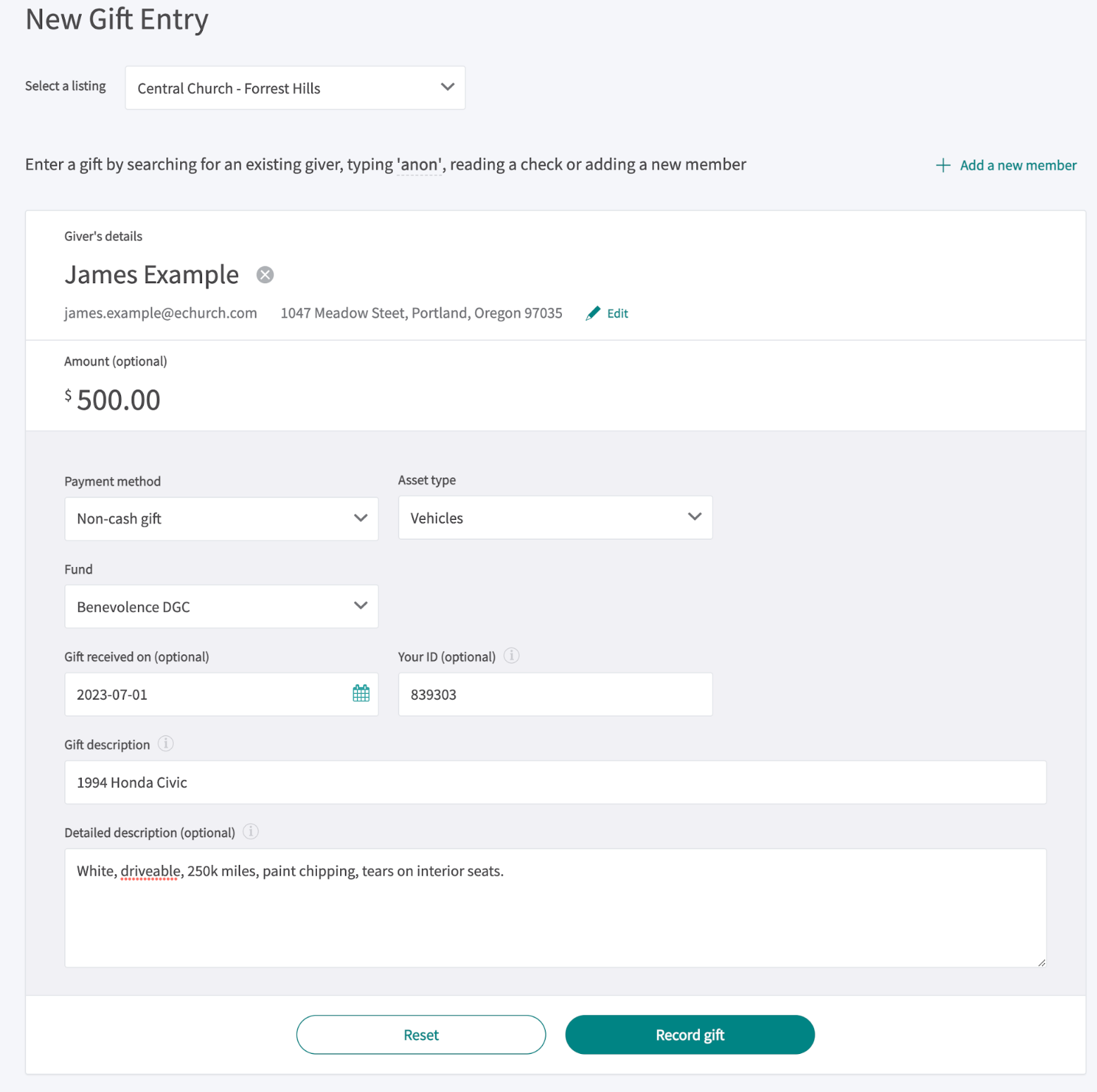How to Record Noncash Donations
