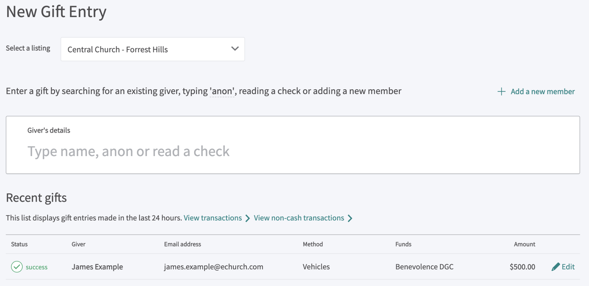How to Record Non-cash Donations