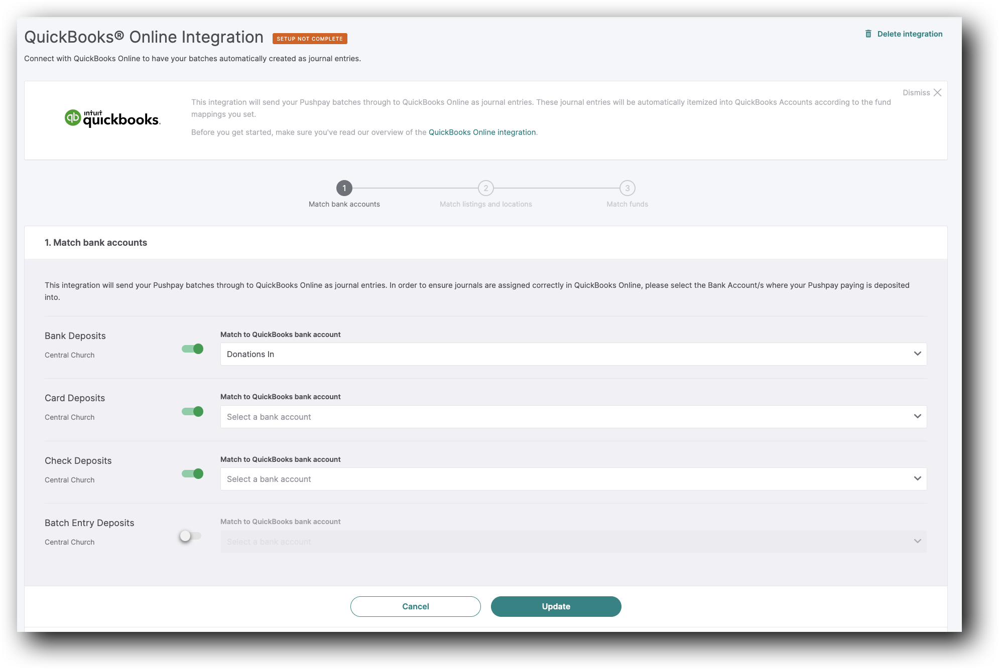 How to Set up the Integration with QuickBooks Online