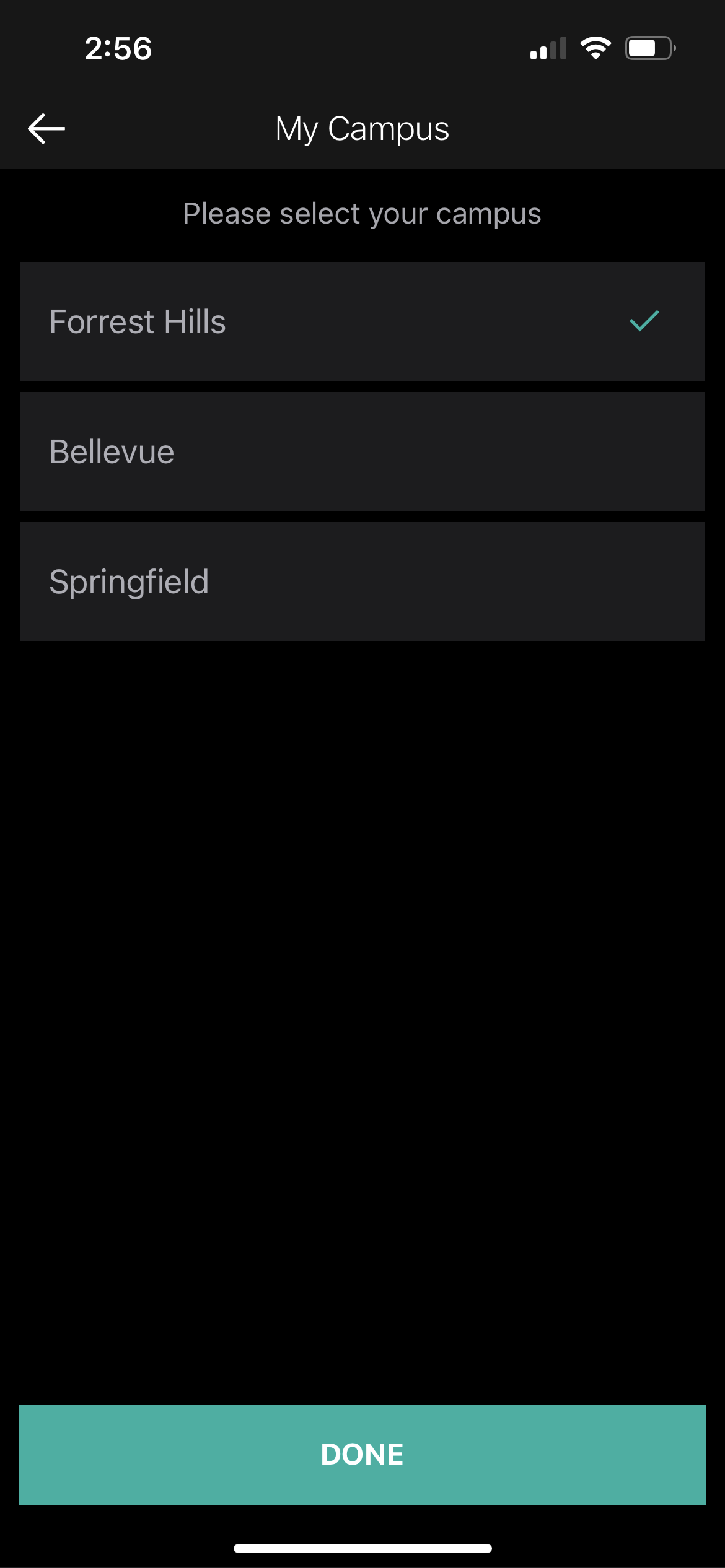 How to Switch Campuses in Your Organization's App