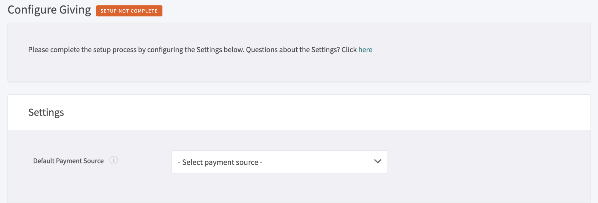 How to set up the Planning Center Giving Integration