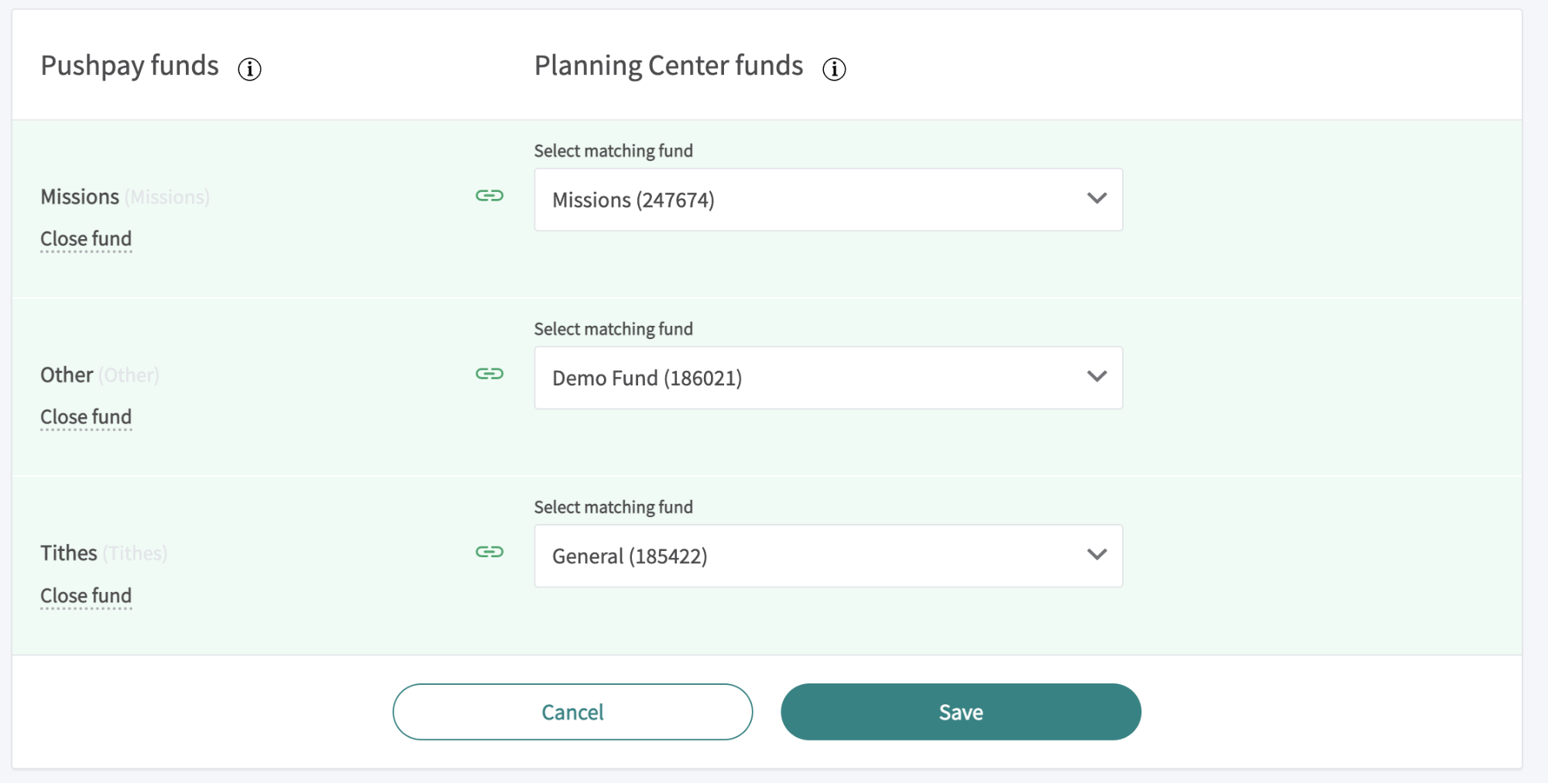 How to set up the Planning Center Giving Integration
