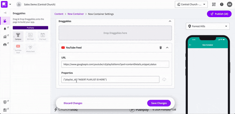 How to Add a YouTube Playlist or Channel Feed to Your App