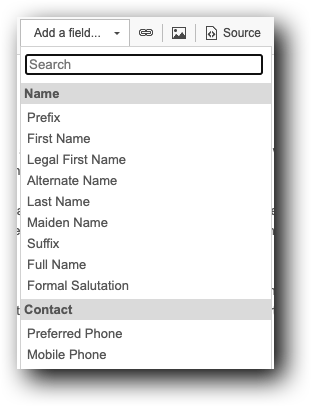 Merge Field Example Learning about Mail Merge Fields